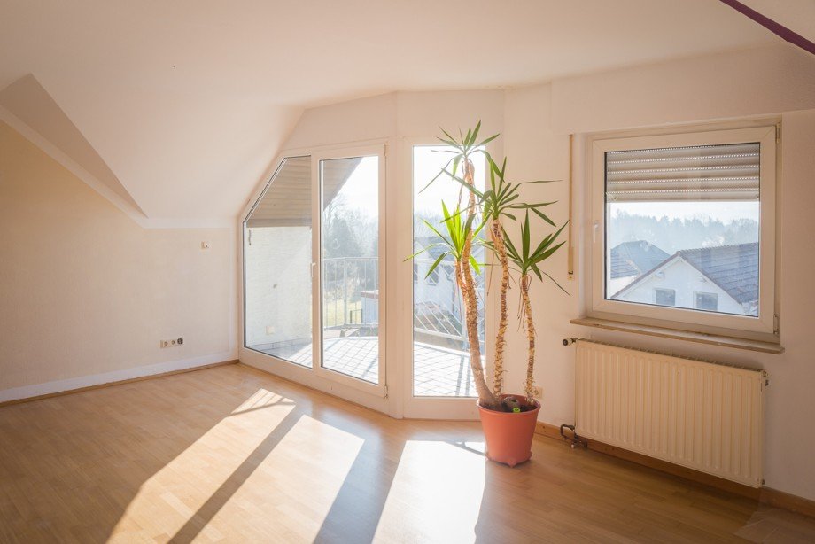 05 Wohnzimmer Teilansicht Dachgeschosswohnung Fr�ndenberg Hirschberg