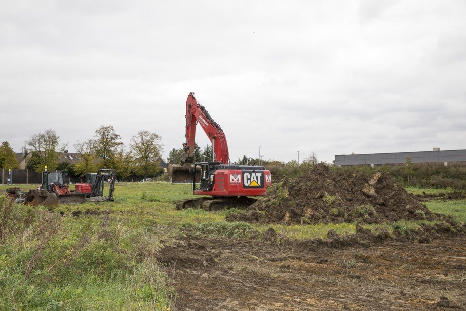 die Bagger rollen Wohngrundst�ck Bergkamen