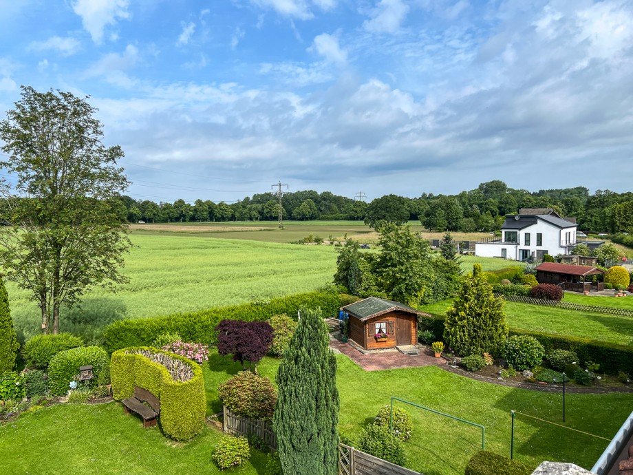 Blick von der Dachterrasse Dachgeschosswohnung Fr�ndenberg Hohenheide