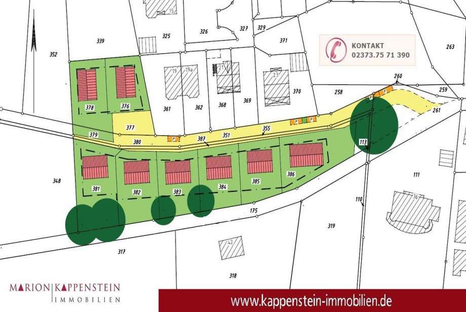 Vermarktungsplan Wohngrundst�ck Fr�ndenberg