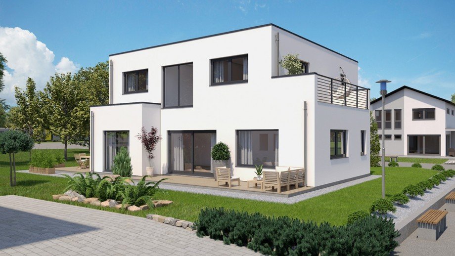 Bebauungsbeispiel STREIF Musterhaus Mannheim Wohngrundst�ck Fr�ndenberg-Ardey