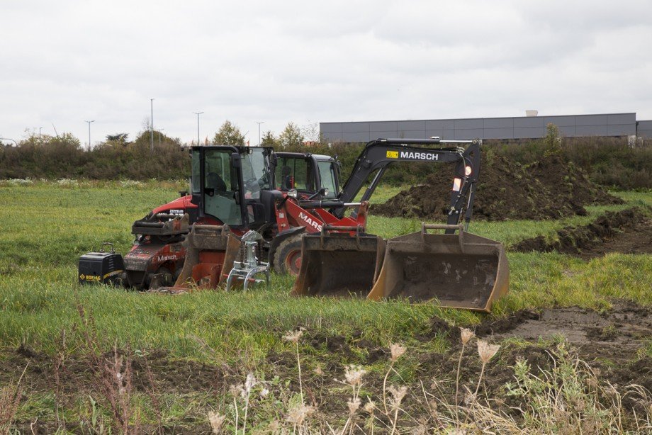 die Bagger sind schon da Wohngrundst�ck Fr�ndenberg