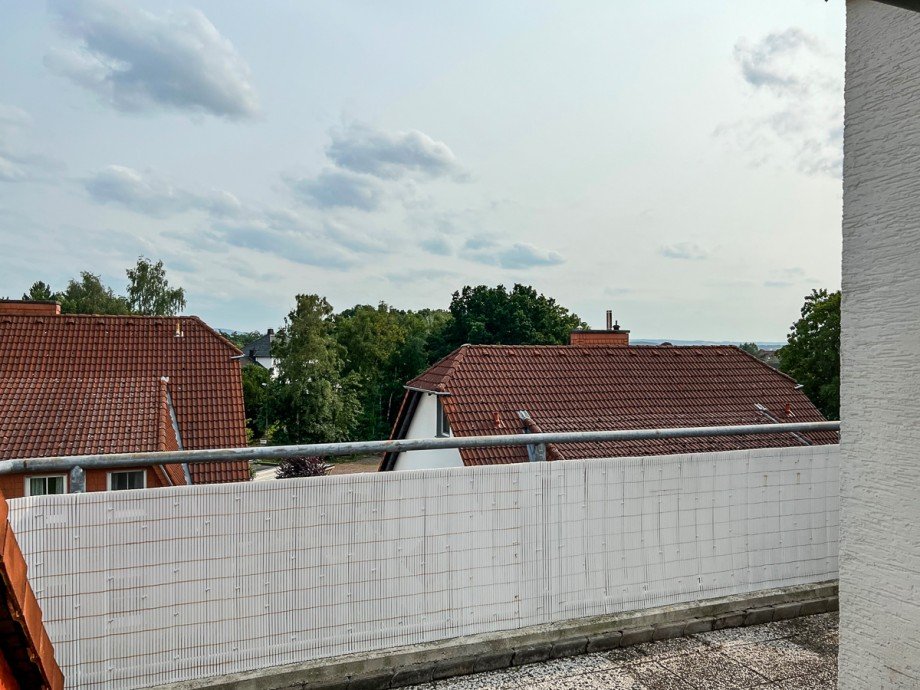 11 Balkon nach S�den Etagenwohnung Fr�ndenberg Hirschberg