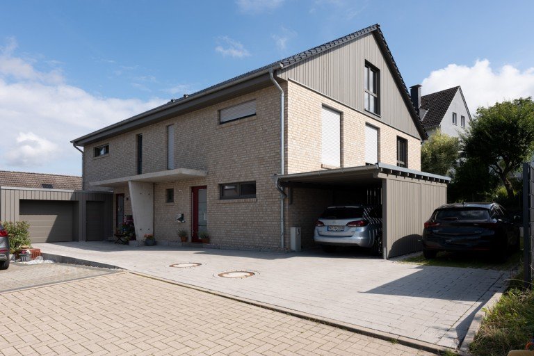 Ansicht Fr�ndenberg-Hohenheide Doppelhaush�lfte Neubau - Doppelhaush�lfte, links