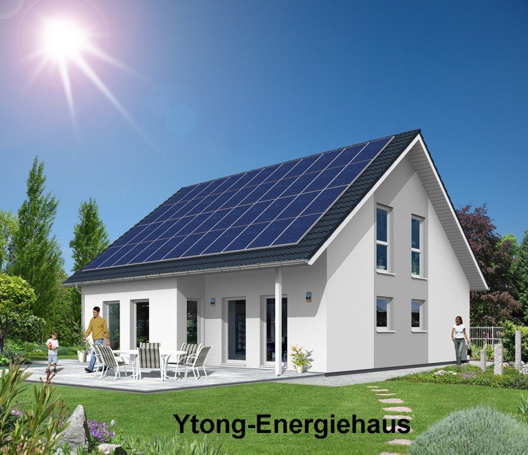 Bebauunsbeispiel YTONG-Energiehaus Menden Wohngrundst�ck Baul�cke f�r ein freistehendes Einfamilienhaus