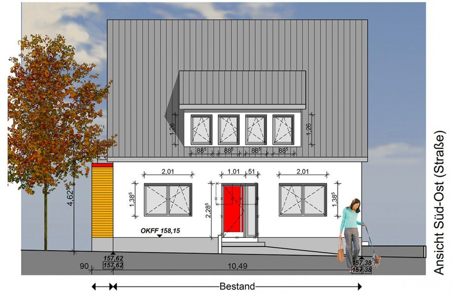 Ansicht vorne Etagenwohnung Menden